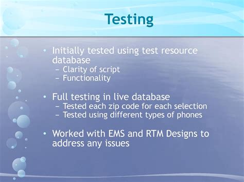 Phone Testing Is Initially Established As Navigable